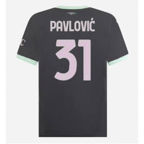 Billiga AC Milan Strahinja Pavlovic #31 Tredjeställ 2024-25 Kortärmad